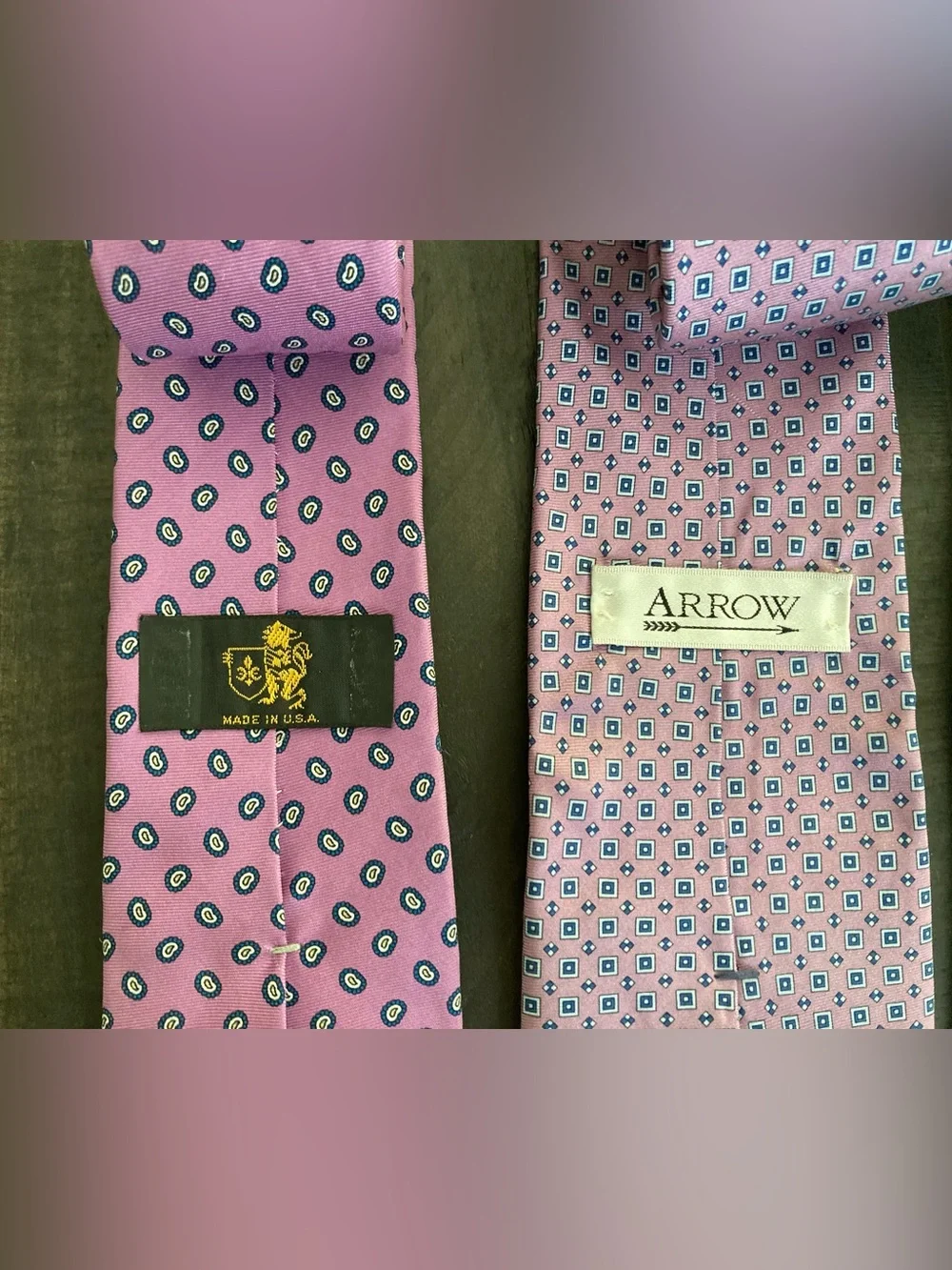 Men's and 100% Silk Ties - Assorted sizes and brands